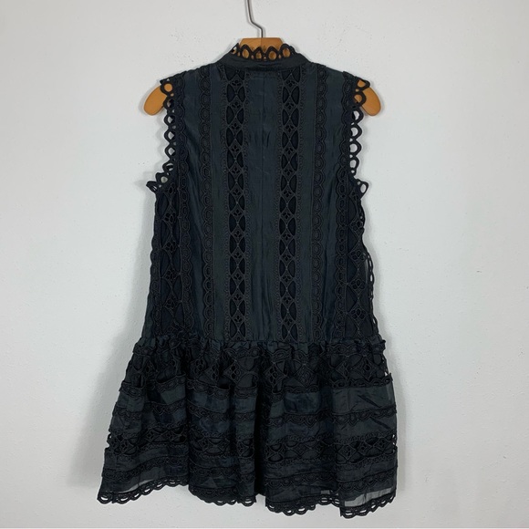 Endless Rose Crochet Mini Black Dress Romantic Lace Sleeveless XS - Picture 11 of 11